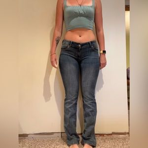 Low rise wrangler jeans